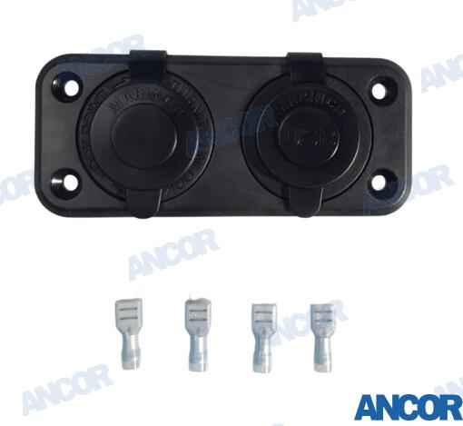 12V Dual Usb And Socket