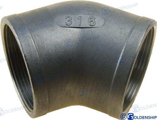 45º Kyynärpää Aisi 316 2"