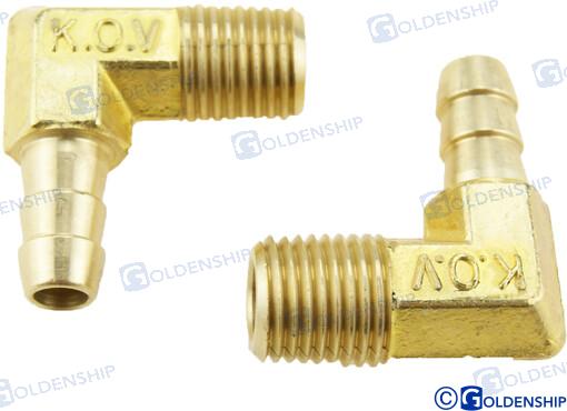 Racor 90º Npt 1/4 X 5/16 (2 Gab. Iepakojumā)