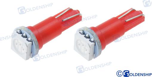 Лампа 12V, 1.2W Красная (Упаковка 2)